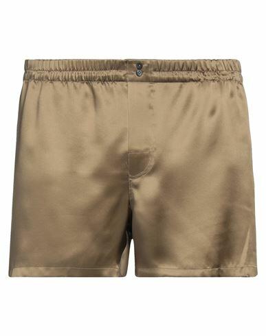 Dolce & gabbana Man Shorts & Bermuda Shorts Military green Silk Cover