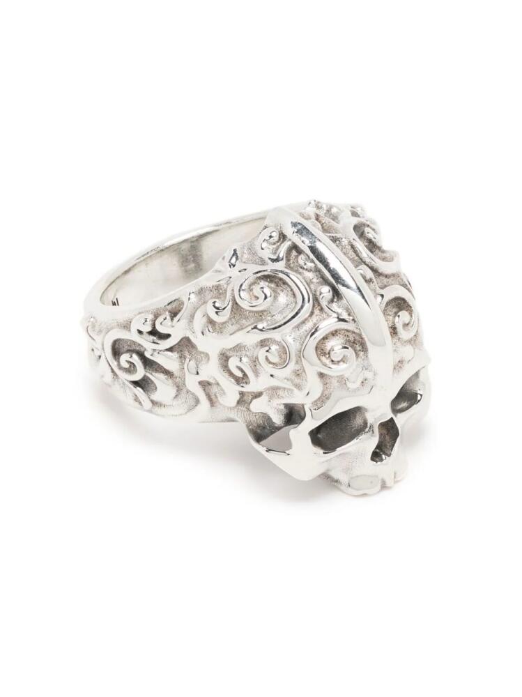 Emanuele Bicocchi skull-detail chunky ring - Silver Cover