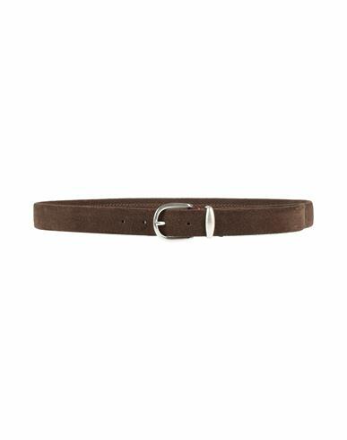 Eleventy Man Belt Dark brown Leather Cover