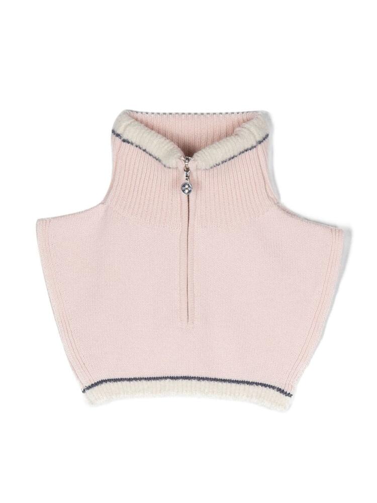 Barrie cashmere-blend zip-up collar - Pink Cover