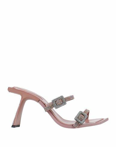 Benedetta Bruzziches Woman Sandals Pink Textile fibers Cover