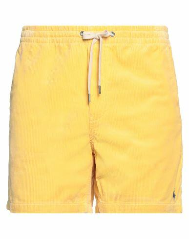 Polo Ralph Lauren Man Shorts & Bermuda Shorts Yellow Cotton Cover