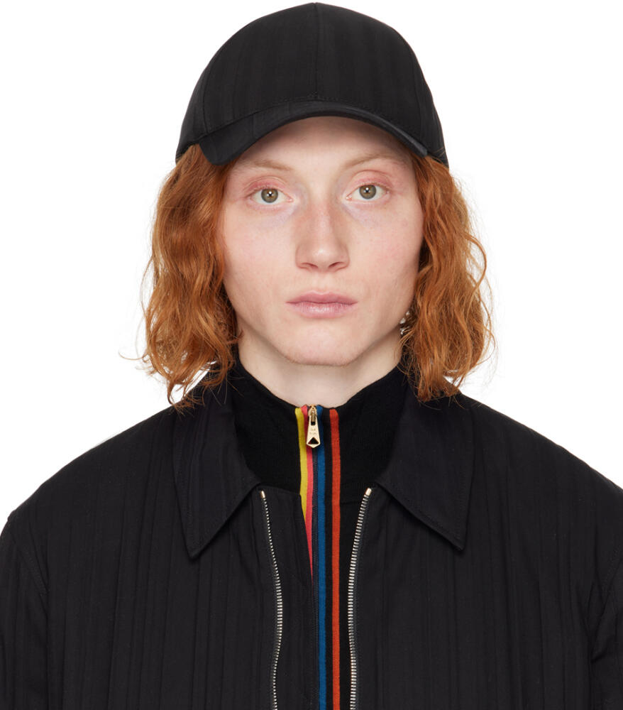 Paul Smith Black Shadow Stripe Cap Cover