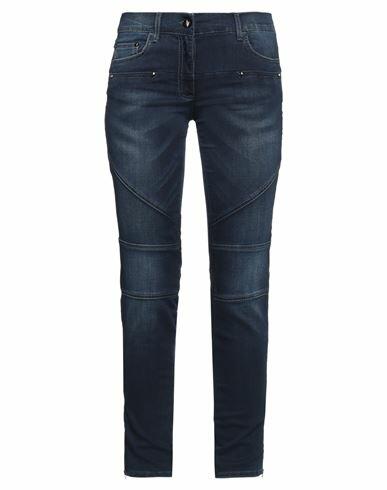 Byblos Woman Jeans Blue Cotton, Polyester, Viscose, Elastane Cover