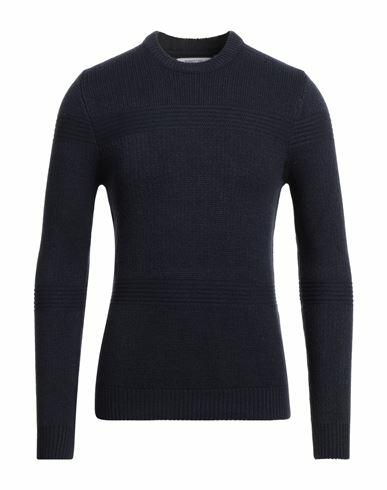 Hamaki-ho Man Sweater Navy blue Acrylic, Nylon Cover