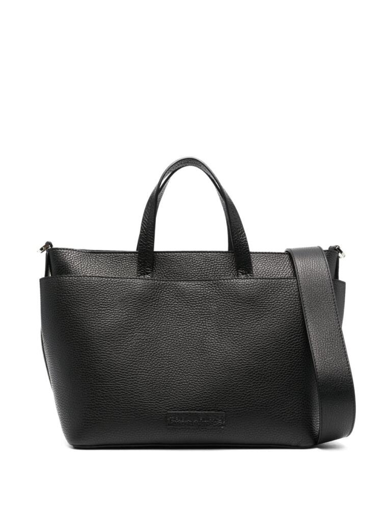 Fabiana Filippi grained-texture leather tote bag - Black Cover