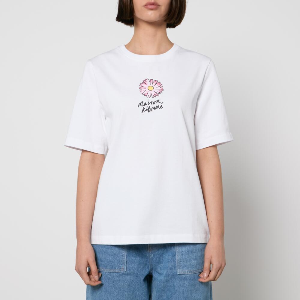 Maison Kitsuné Floating Flower Comfort Cotton Jersey T-Shirt Cover