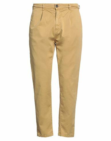 Displaj Man Pants Mustard Cotton, Elastane Cover