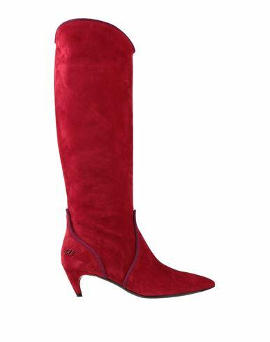 Roger Vivier Woman Boot Brick red Soft Leather Cover