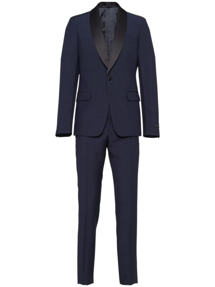 Prada single-breasted wool-mohair tuxedo - Blue Cover