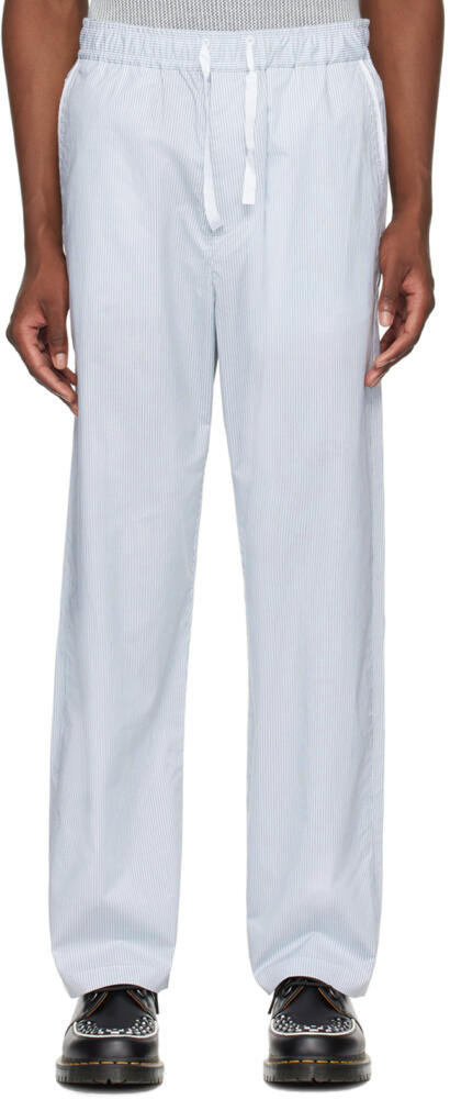 rag & bone Blue & White Bradford Trousers Cover