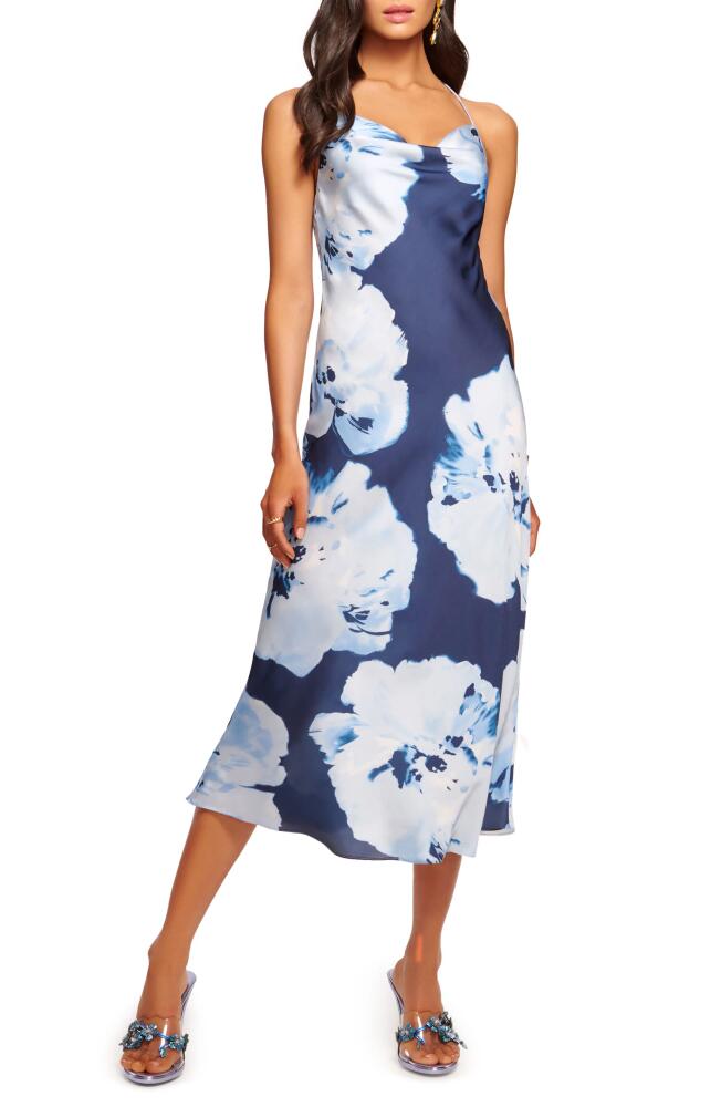 Ramy Brook Avery Floral Slipdress in Spring Navy Watercolor Cover