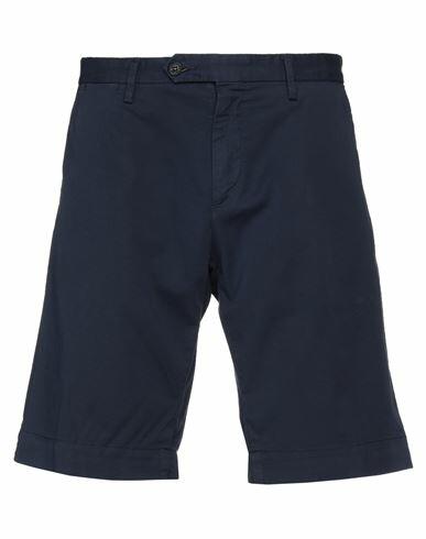 Trussardi Man Shorts & Bermuda Shorts Midnight blue Cotton, Elastane Cover