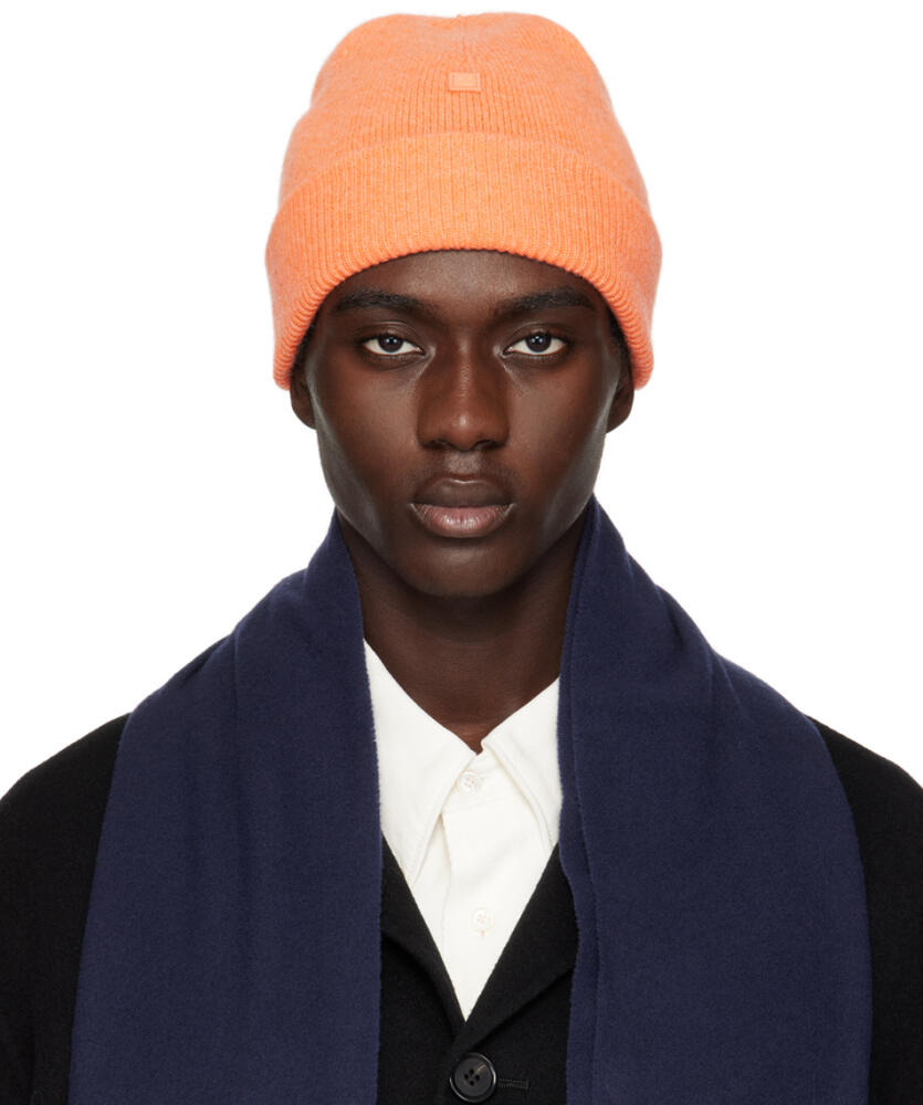 Acne Studios Orange Micro Patch Beanie Cover