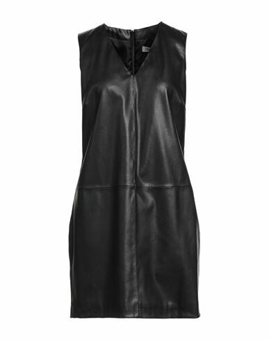 Trussardi Woman Mini dress Black Polyester, Polyurethane resin Cover