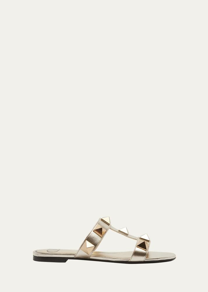 Valentino Garavani Roman Stud Flat Slide Sandals Cover