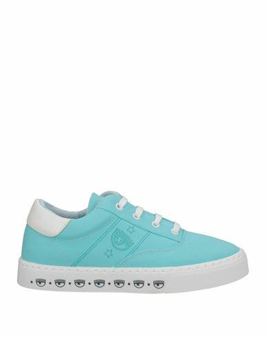 Chiara Ferragni Woman Sneakers Turquoise Textile fibers Cover