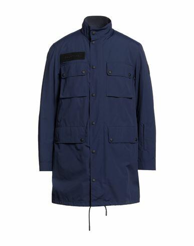 Belstaff Man Overcoat & Trench Coat Navy blue Nylon, Polyurethane Cover