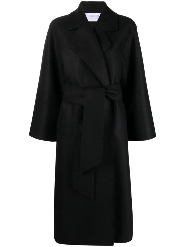 Harris Wharf London belted virgin-wool long coat - Black Cover