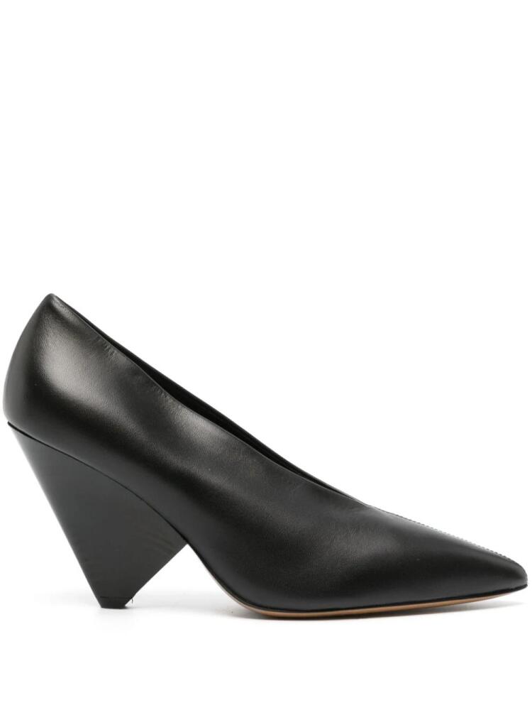 ISABEL MARANT pointed-toe leather pumps - Black Cover