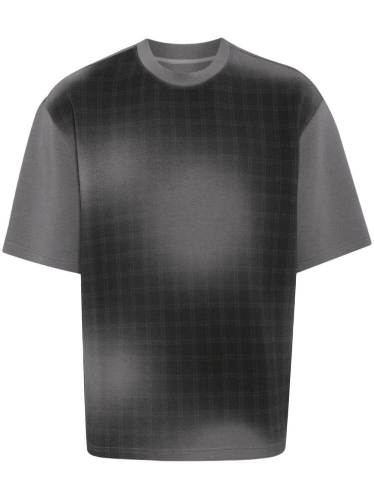 CROQUIS checked short-sleeve T-shirt - Grey Cover