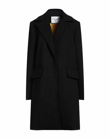 Front Street 8 Woman Coat Black Polyester Cover