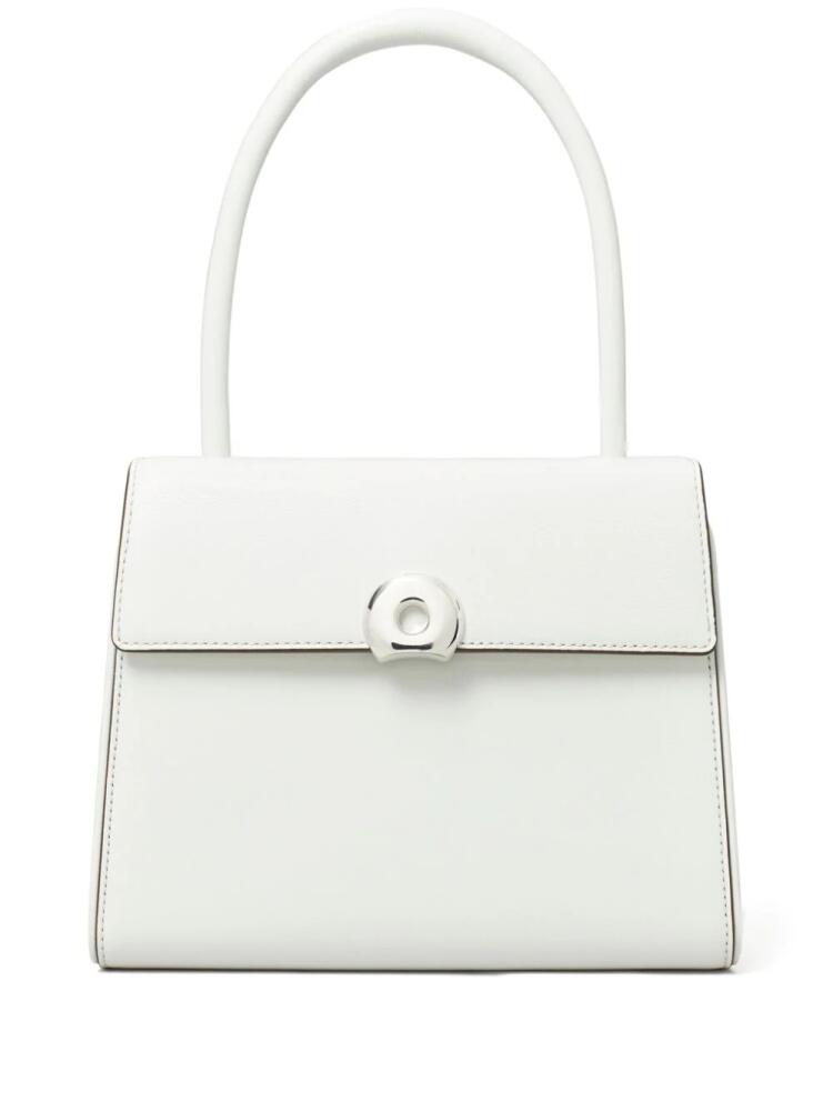 Tory Burch small Deville leather tote bag - White Cover