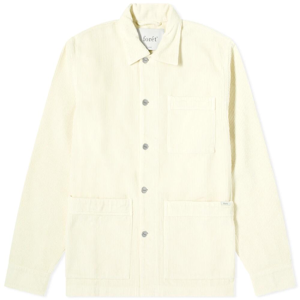 Foret Men's Heyday Corduroy Overshirt in Cream Cover