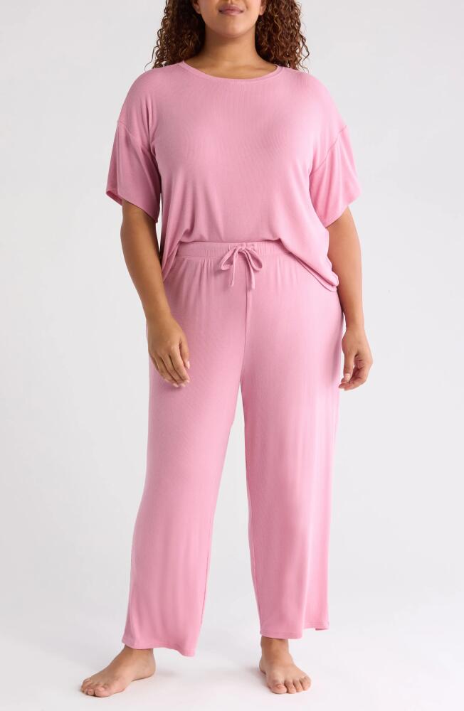 Nordstrom Moonlight Eco Easy Rib Pajamas in Pink Prince Cover