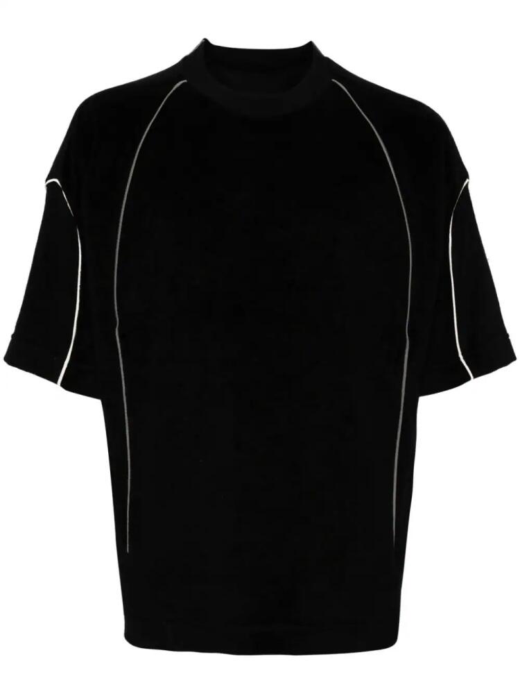 CROQUIS contrast-trim short-sleeve T-shirt - Black Cover