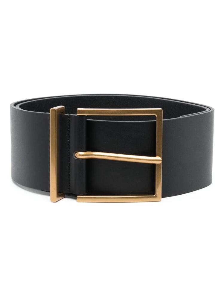 SANDRO wide leather belt - Black Cover