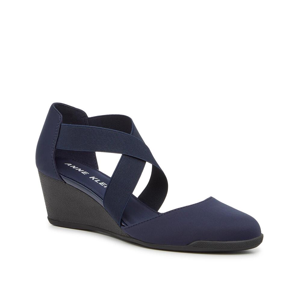 Anne Klein Ted Wedge Pump | Women's | Navy Cover