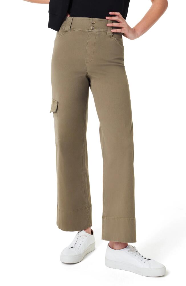 SPANX Stretch Cotton Blend Twill Ankle Cargo Pants in Tuscan Olive Cover