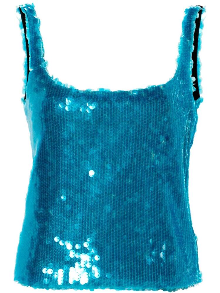 16Arlington Hornet sequinned tank top - Blue Cover