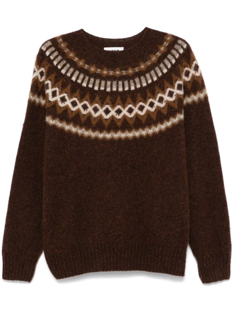 YMC Suedehead Fair Isle jumper - Brown Cover