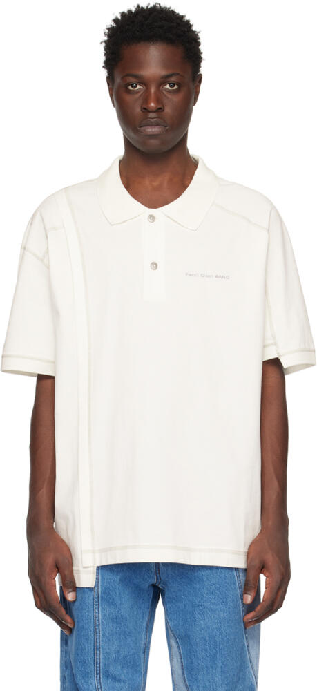 Feng Chen Wang White Embroidered Polo Cover