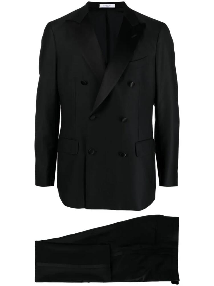 Boglioli satin-trim tuxedo suit - Black Cover