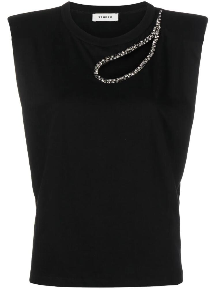 SANDRO cut-out tank top - Black Cover