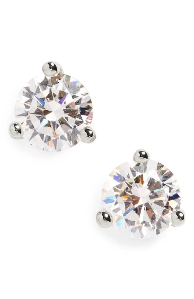 Nordstrom Cubic Zirconia Stud Earrings - 0.50ct. in Platinum Cover