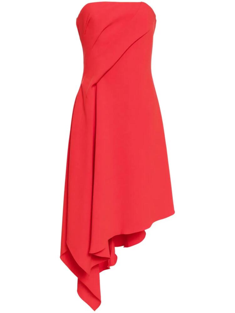 Amsale crepe asymmetric dress - Red Cover