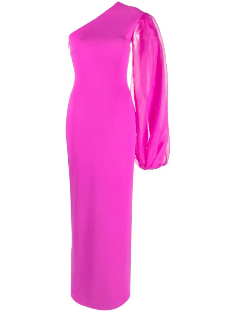 Solace London Hudson one-shoulder gown - Pink Cover