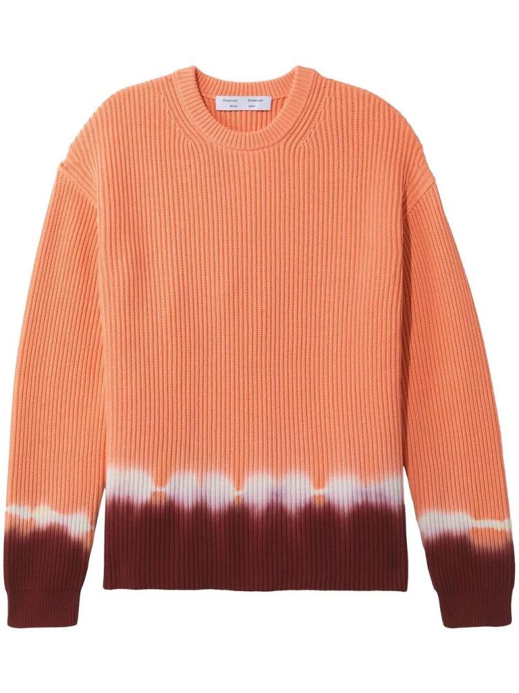 Proenza Schouler White Label dip-dye knitted jumper - Orange Cover