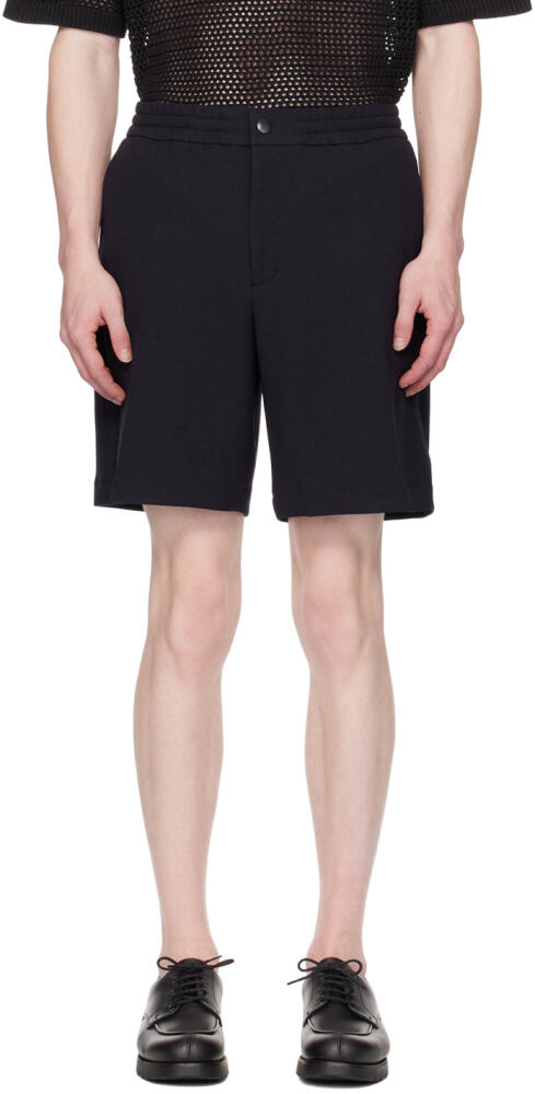 Solid Homme Navy Flap Pocket Shorts Cover