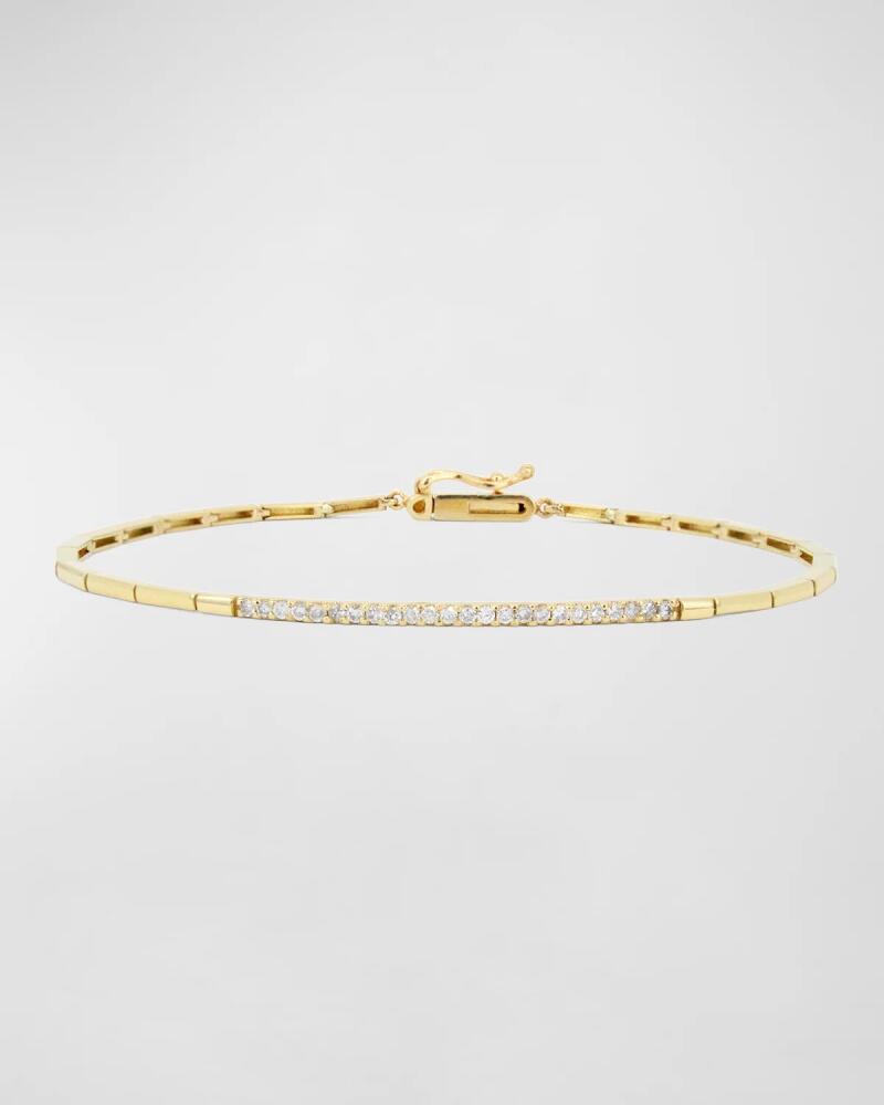 Stevie Wren Pave Diamond Geo Link Bracelet Cover