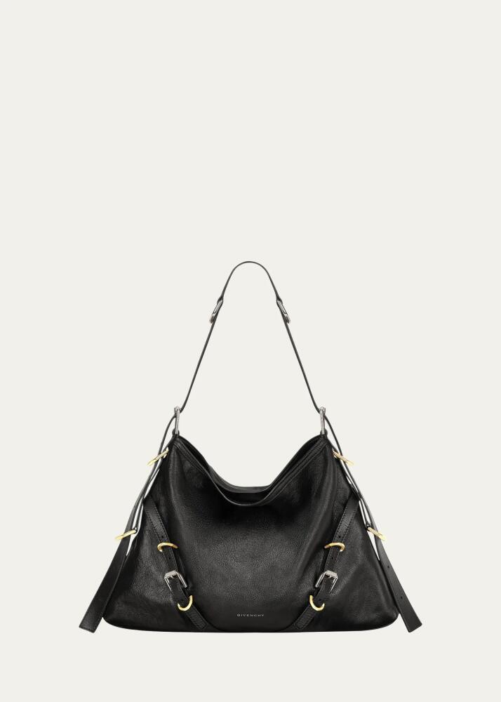 Givenchy Voyou Medium Shoulder Bag in Tumbled Leather Cover