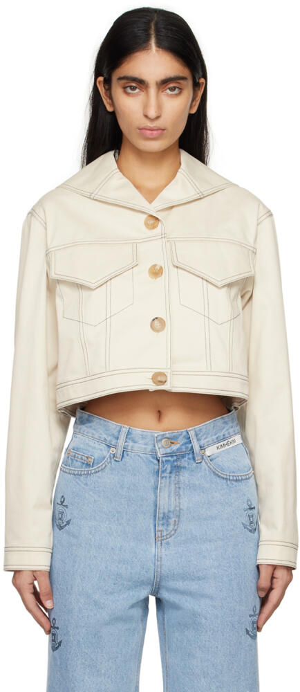 KIMHĒKIM Off-White Cropped Jacket Cover