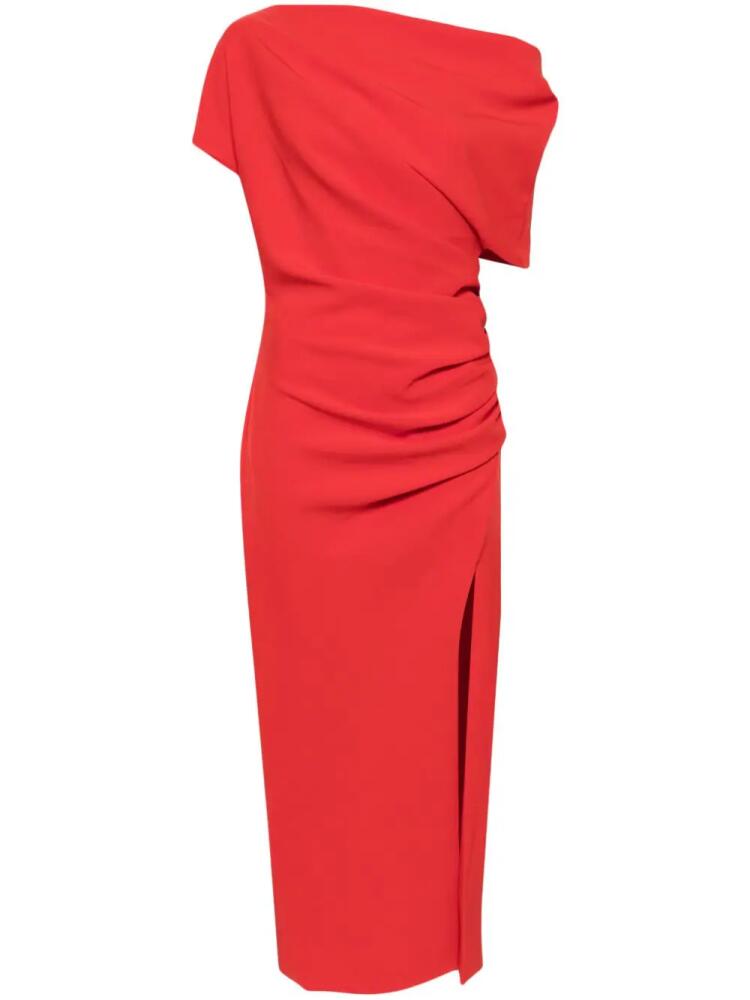 Amsale stretch crepe slouch dress - Red Cover