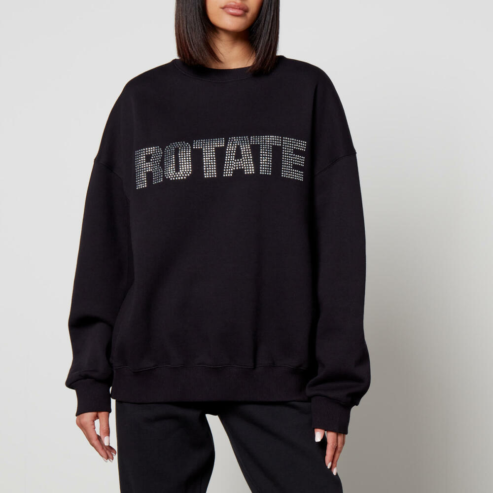 ROTATE Logo-Embellished Cotton-Jersey Sweatshirt Cover