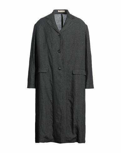 Massimo Alba Man Overcoat & Trench Coat Steel grey Linen Cover