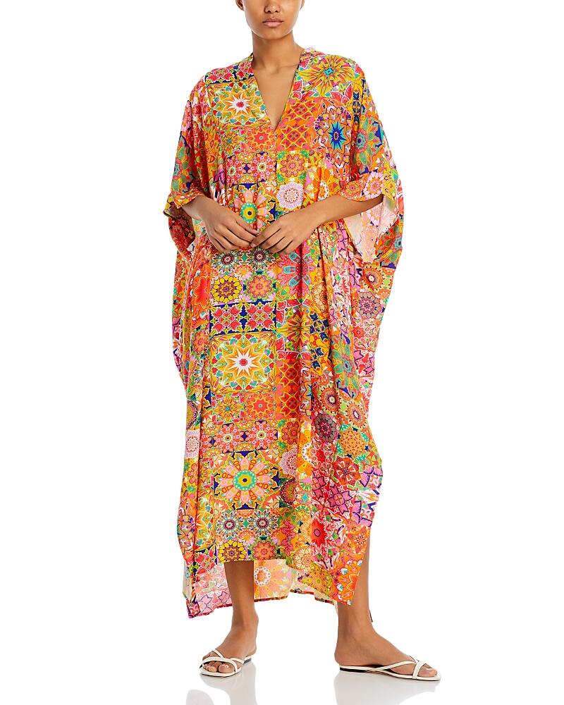 Johnny Was Kaleida Caftan Swim Cover-Up Cover